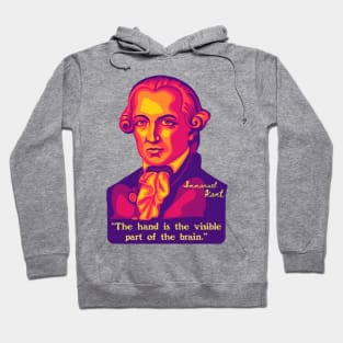 Emmanuel Kant Portrait and Quote Hoodie